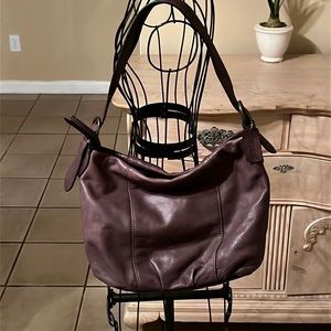 St. John’s Bay Vintage Oxblood Leather Purse Handbag